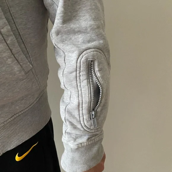 Y-3 Yoji Yamamoto Track Jacket with hoodies gray color Size S/P Small - Picture 5 of 14